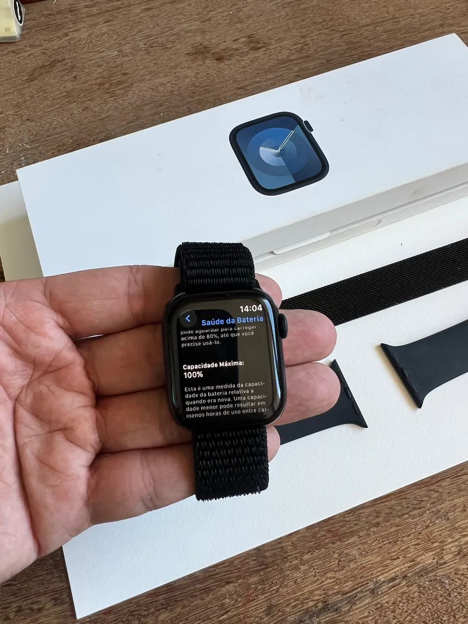 Apple watch Series 9 - 41 mm, bateria 100% - Smartwatches - Praia