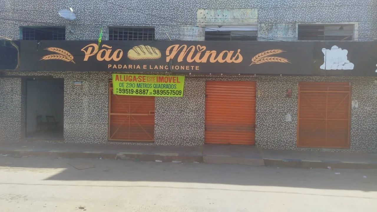 Alugo lojão de 290m2 no centro comercial do Palmital (Santa Luzia)