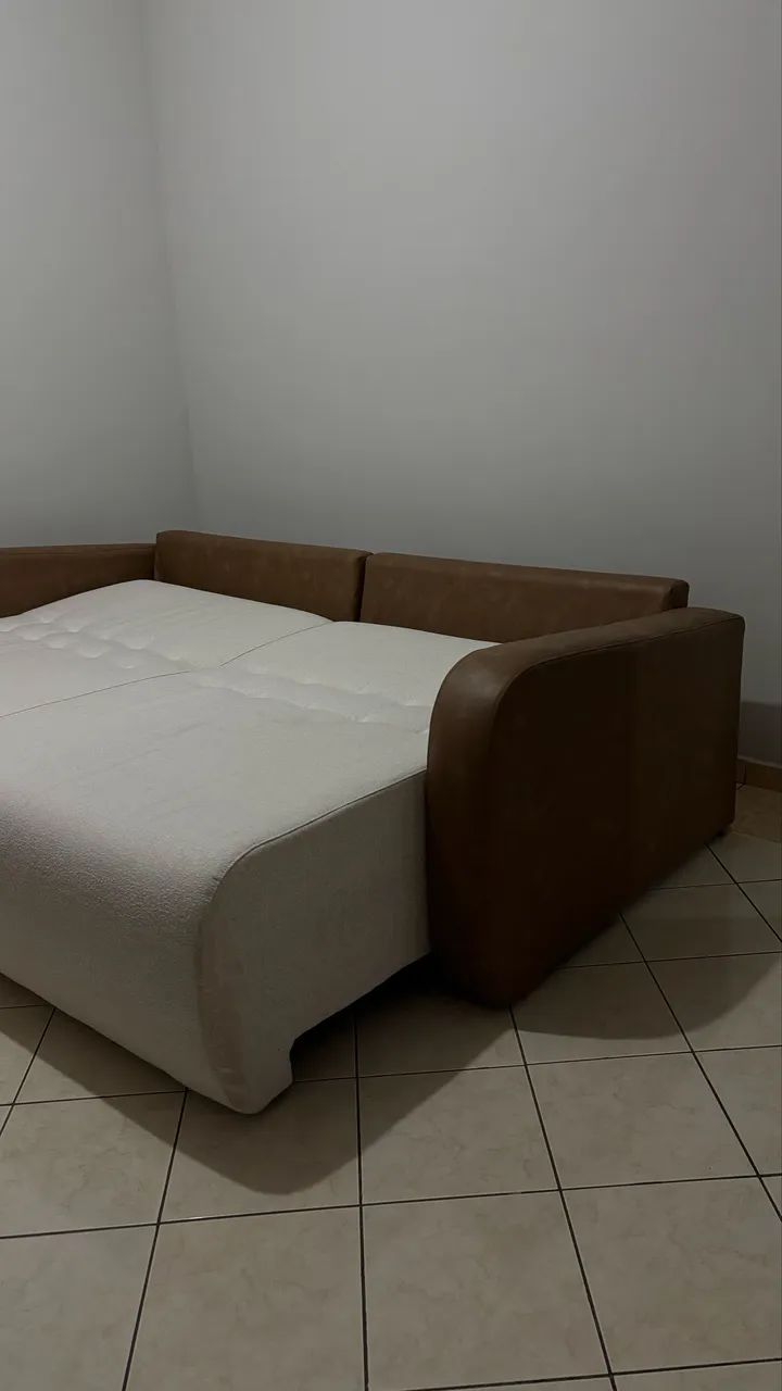 Sofá de linho e courino  - Foto 4