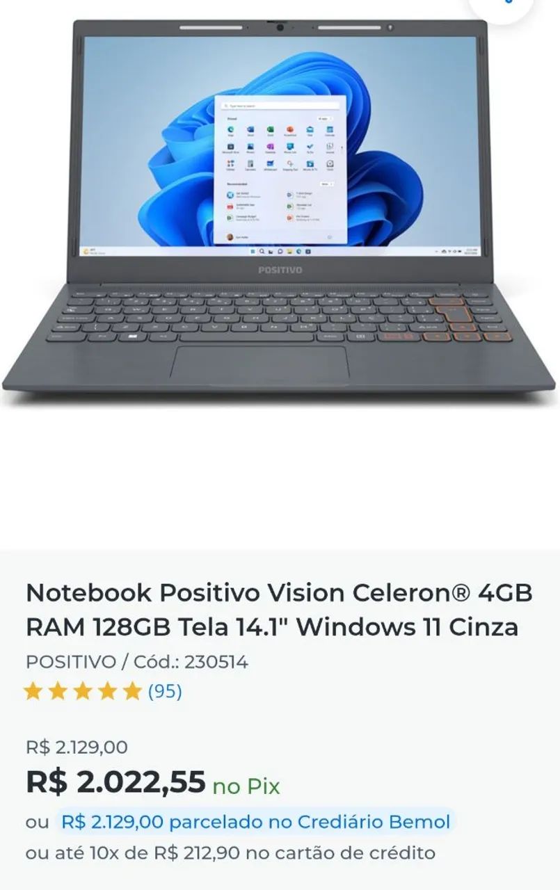 Notebook Positivo  - Foto 5