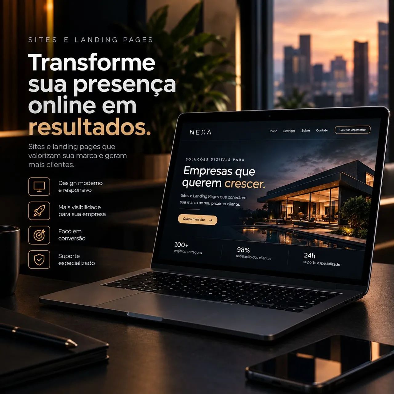Construo Sites e Landing Pages para todo tipo de empresa - Foto 3