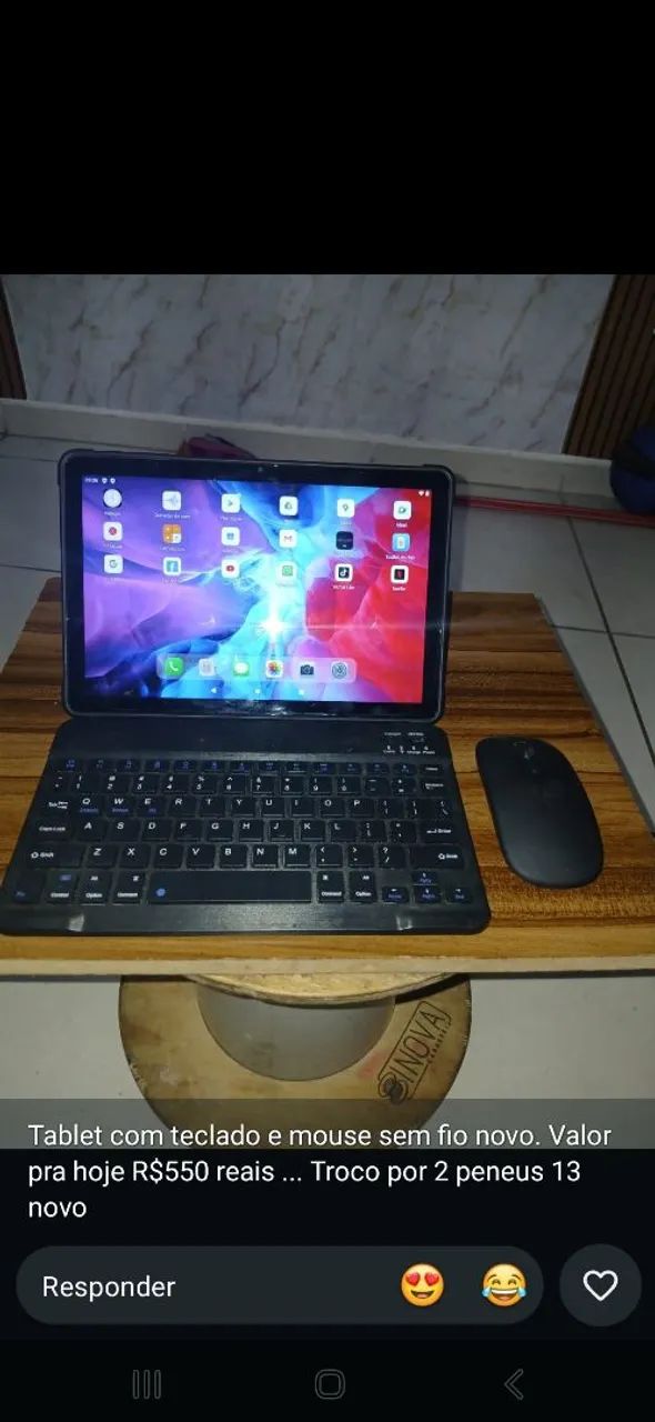 Tablet marca ANJ.GG COMPLETO ( CAPA , MOUSE SEM FIO E TECLADO) - Foto 3
