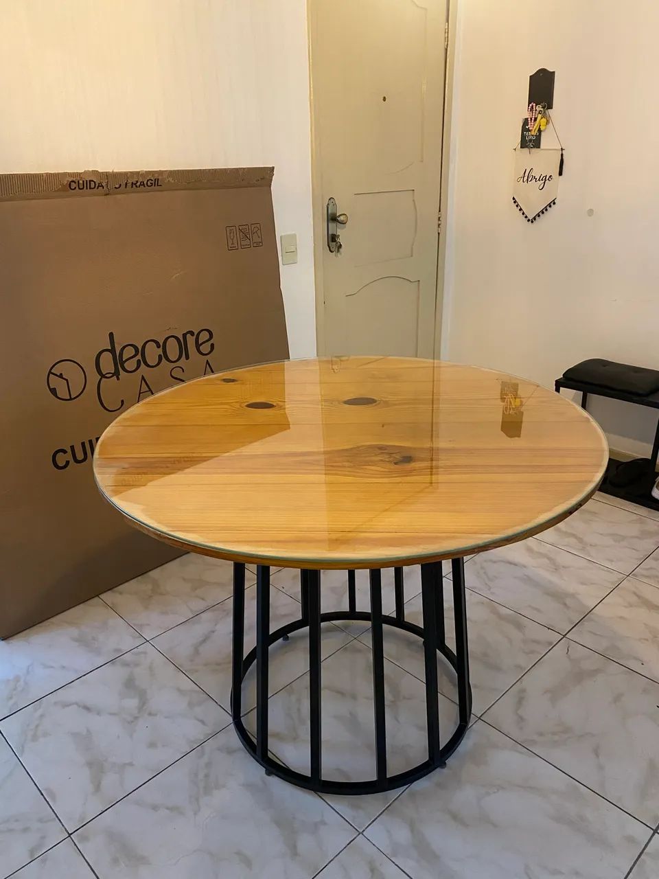 Mesa de jantar redonda 1,10 diâmetro 