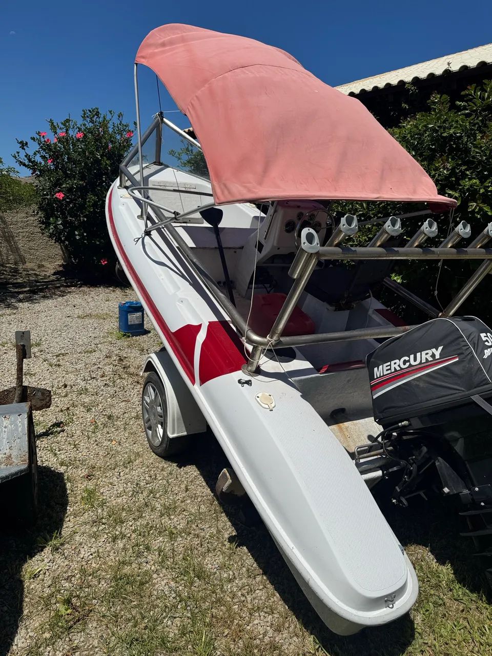 Barco com motor mercury 50HP ZERO KM.  - Foto 4