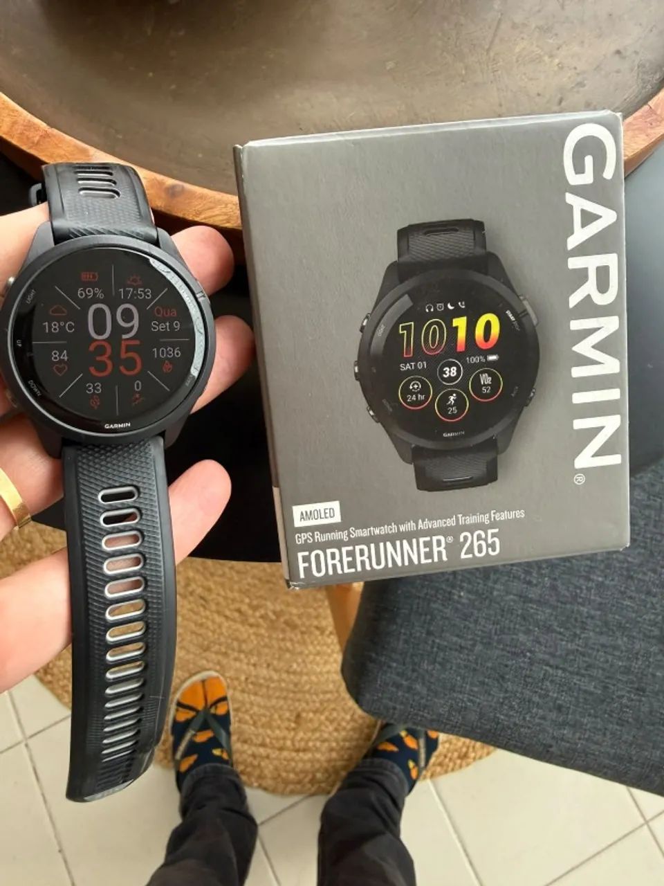 Relógio Garmin Forerunner 265 - Preto - Foto 3