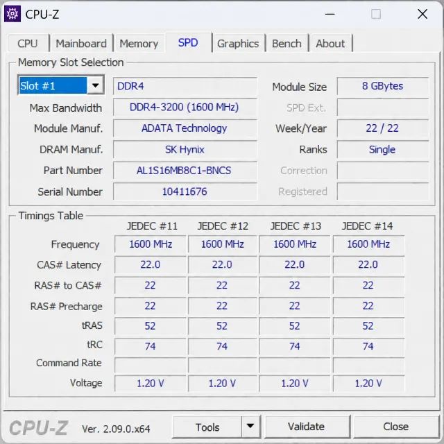 Memória Notebook ADATA 8GB DDR4 3200MHz SO-DIMM | Testada e Funcionando - Foto 2