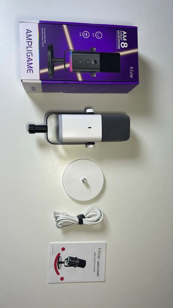 Microfone Fifine AM8 Ampligame White - Foto 2
