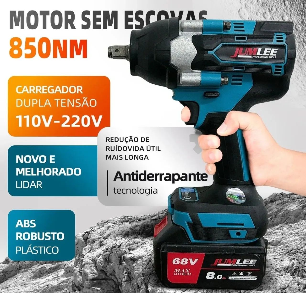 Chave de impacto 850 NM de torque - Foto 6