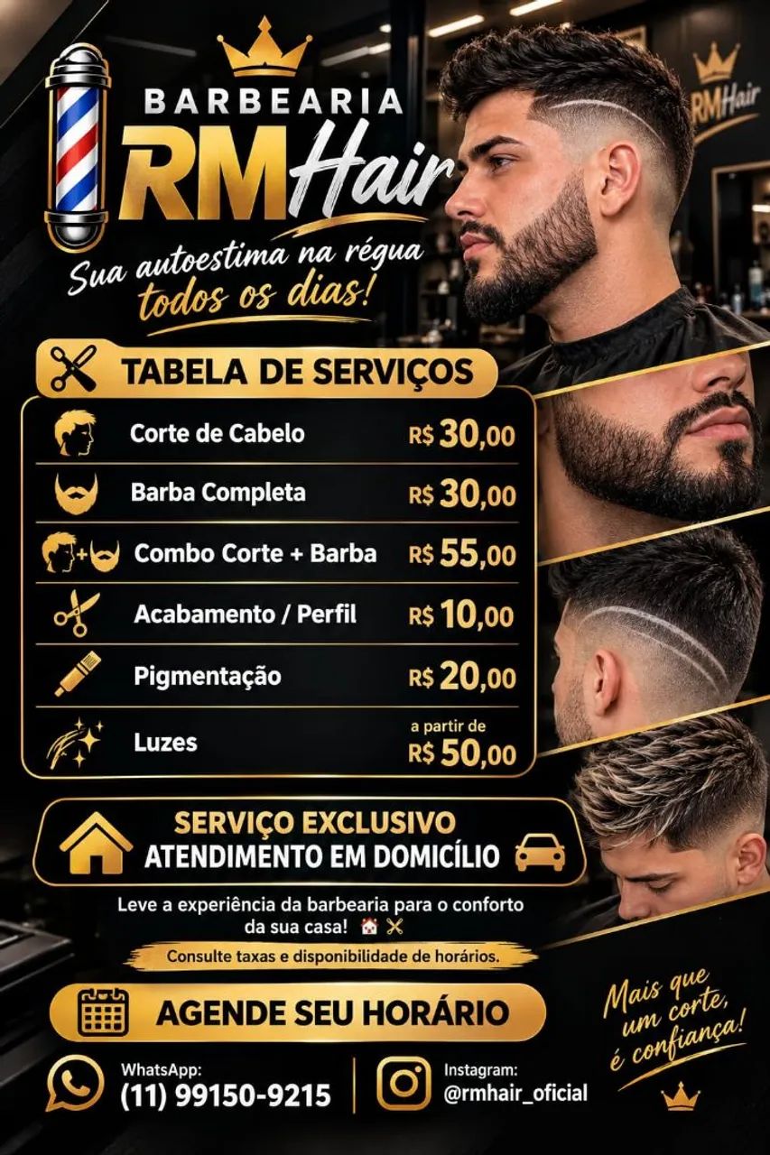 Barbearia em domicílio 