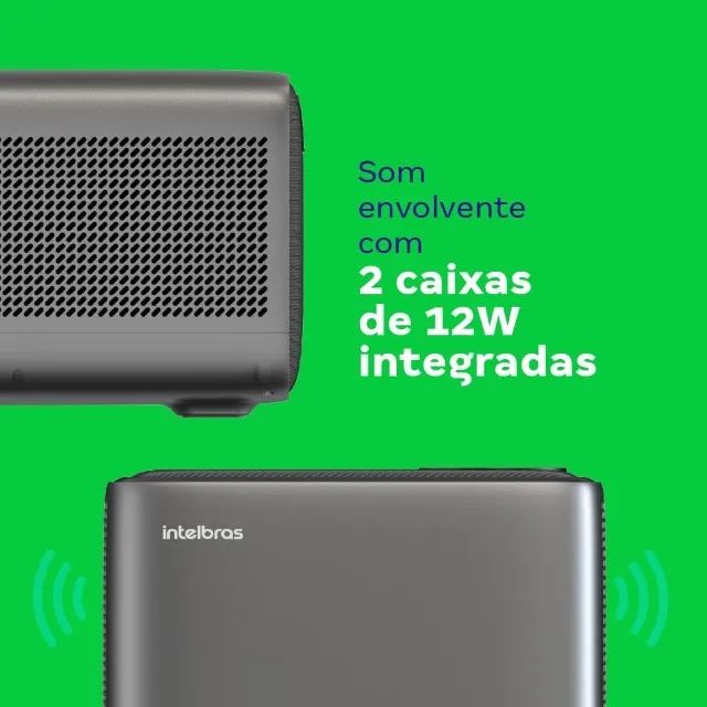 Projetor Intelbras PFL7560 Full Hd Wi-fi 8000 Lumens Cor Preto + ChromeCast 3ª Geração
