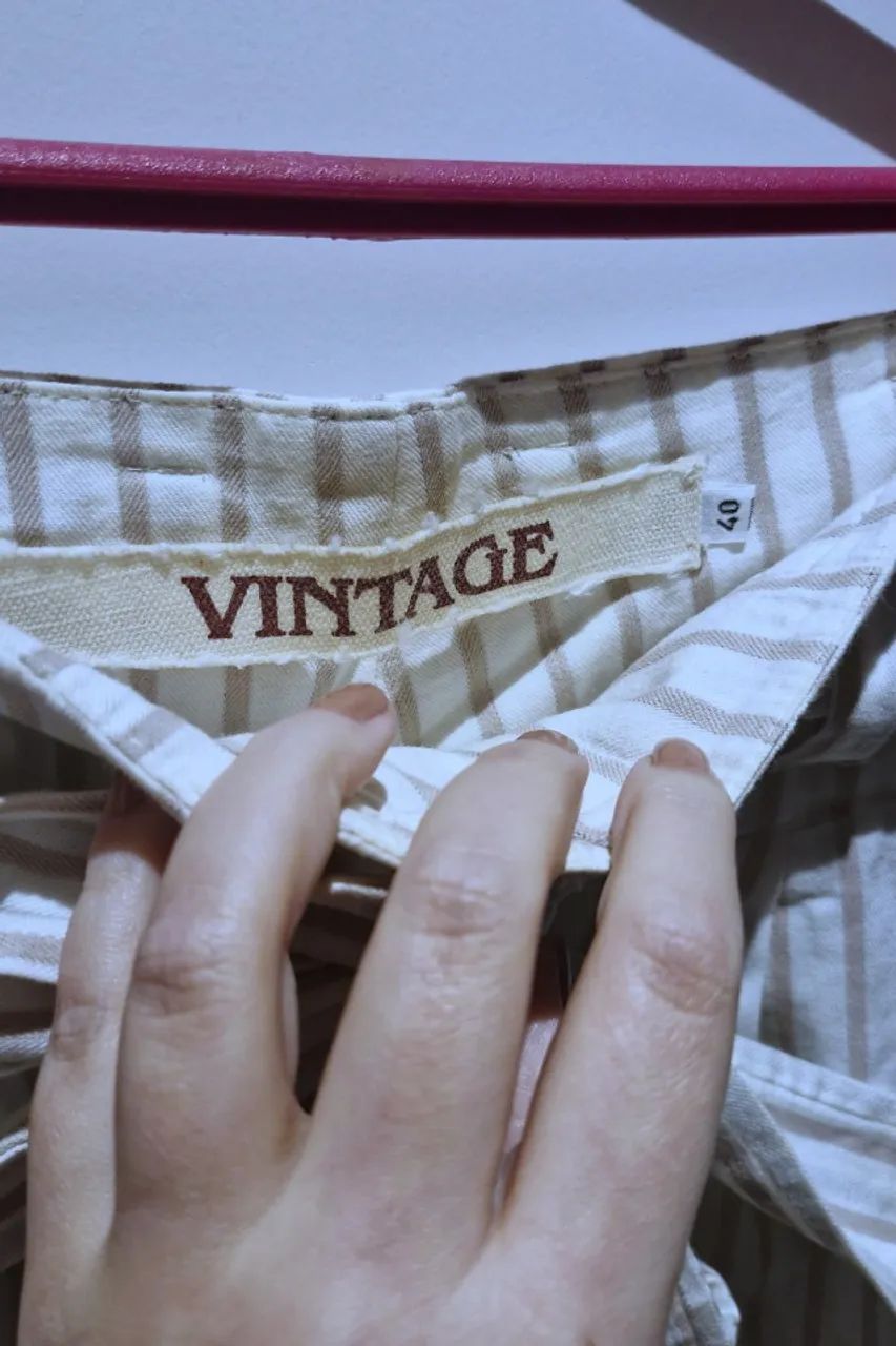short estilo vintage em algodão tam. 40 - Foto 2