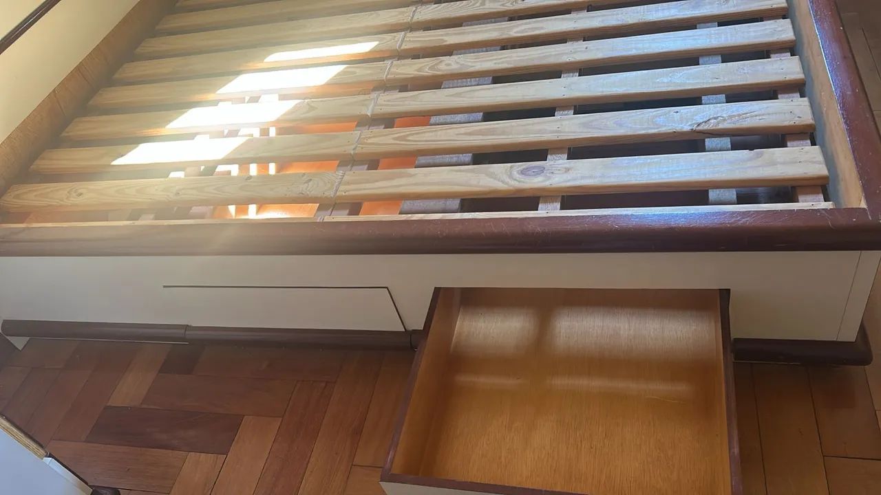 Cama madeira maciça com 4 gavetas - Foto 4