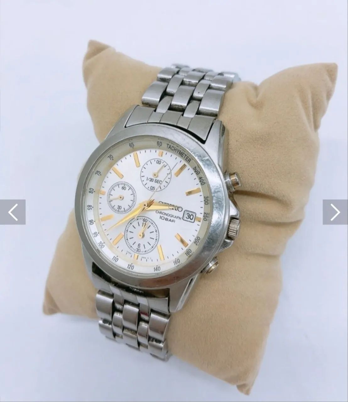 Relógio Seiko Cronógrafo com Caixa e tags Importado do Japão - Foto 2