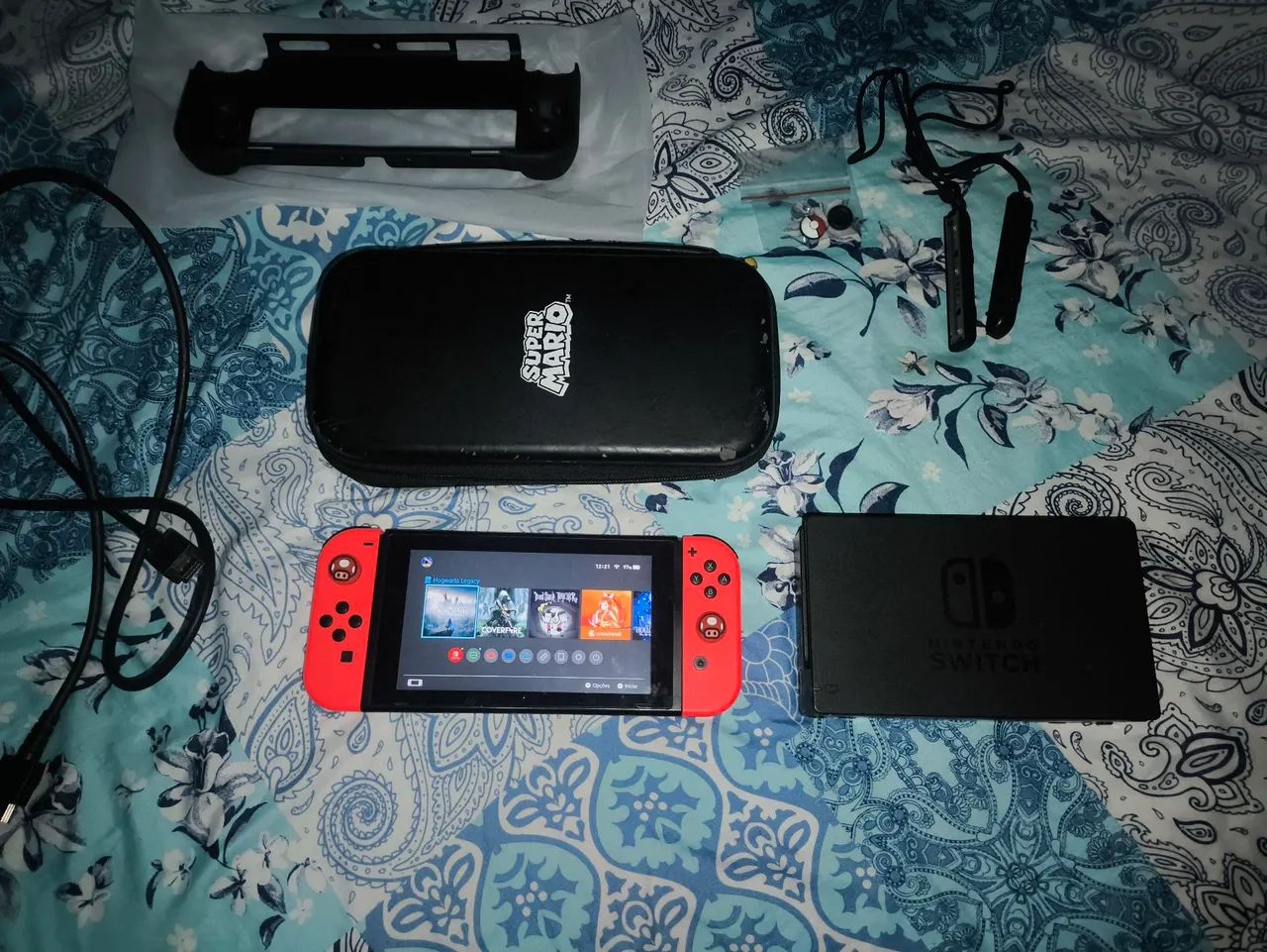 Vendo NITENDO SWITCH personalizado do Mario.