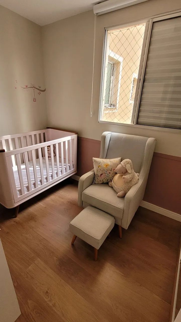 Berço Puppi Mobile Confort Rosa - Foto 4