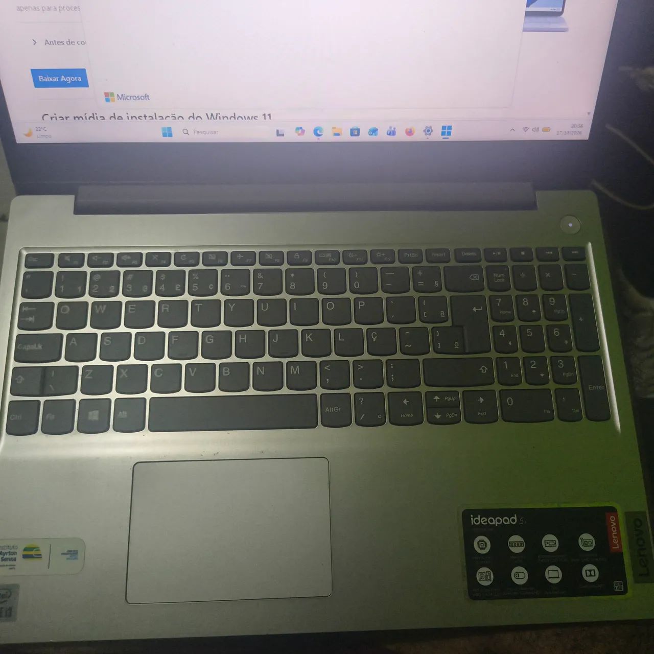 Notebook Intel Core i3-10110U 4GB RAM SSD 256GB Windows 11 Pro