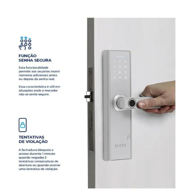 Fechadura Digital Elsys - lacrada - Foto 4