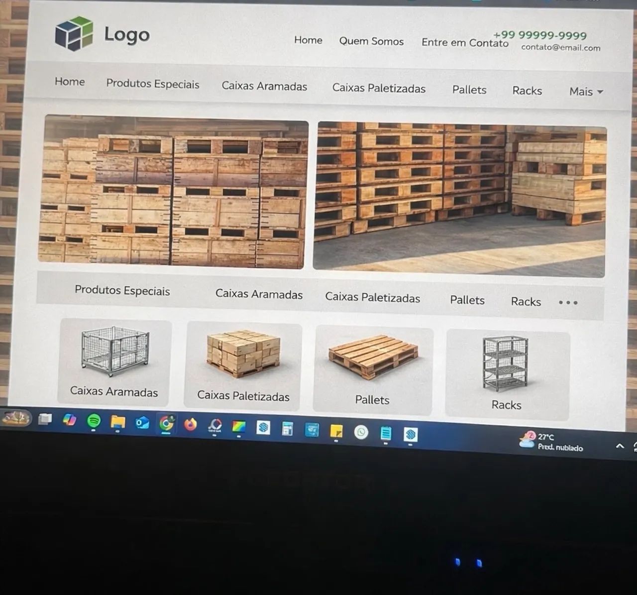 Site simples R$ 350,00 entregue em 3 dias 