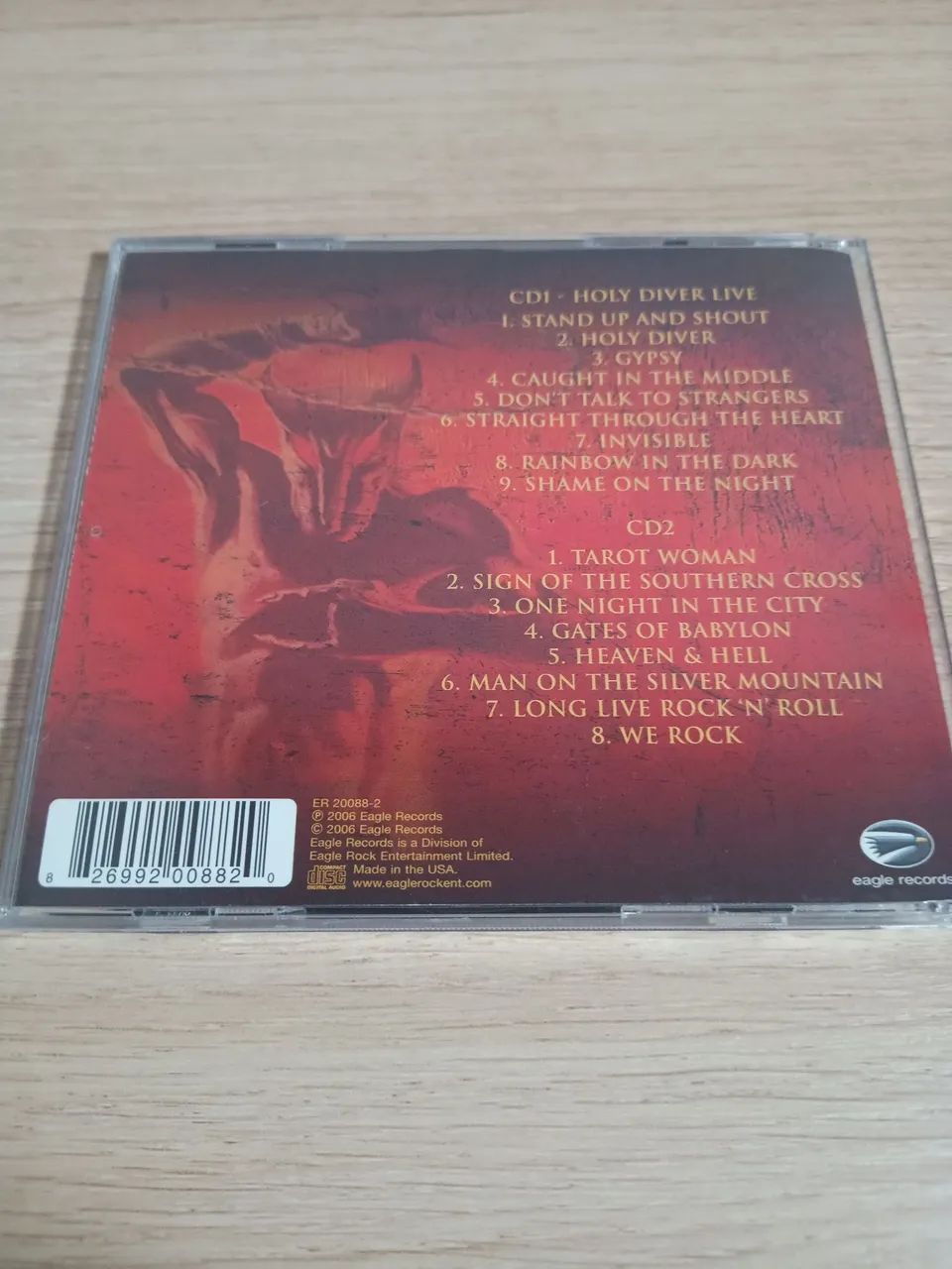 CD Dio Holy Diver live ao vivo importado duplo - Foto 2