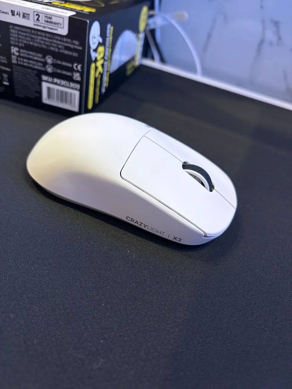 Mouse Pulsar X2 Crazylight Médio - Branco - Foto 5