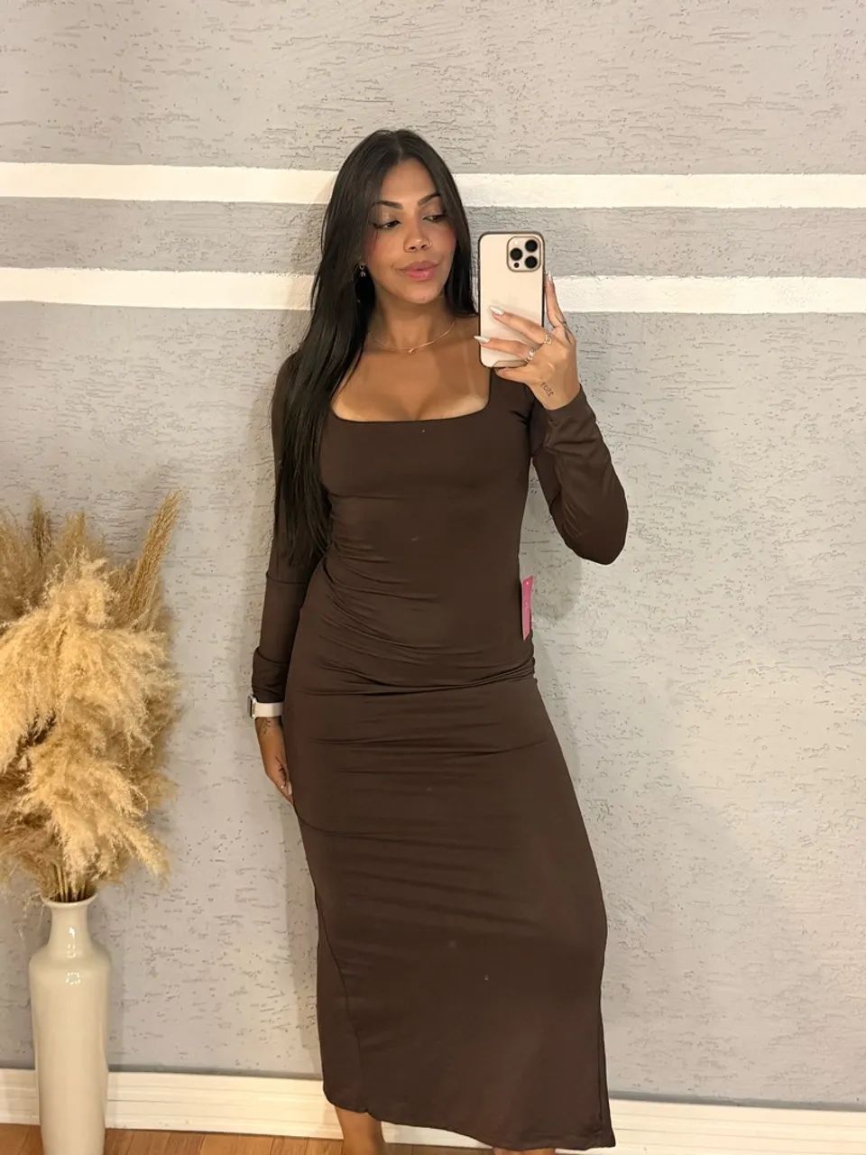 Vestido quadrado longo - Foto 3
