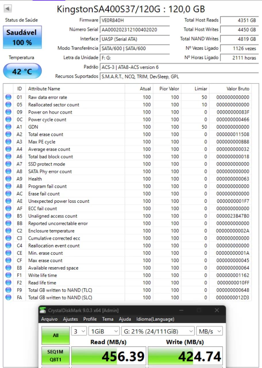 SSD SATA III 120 GB - Foto 2