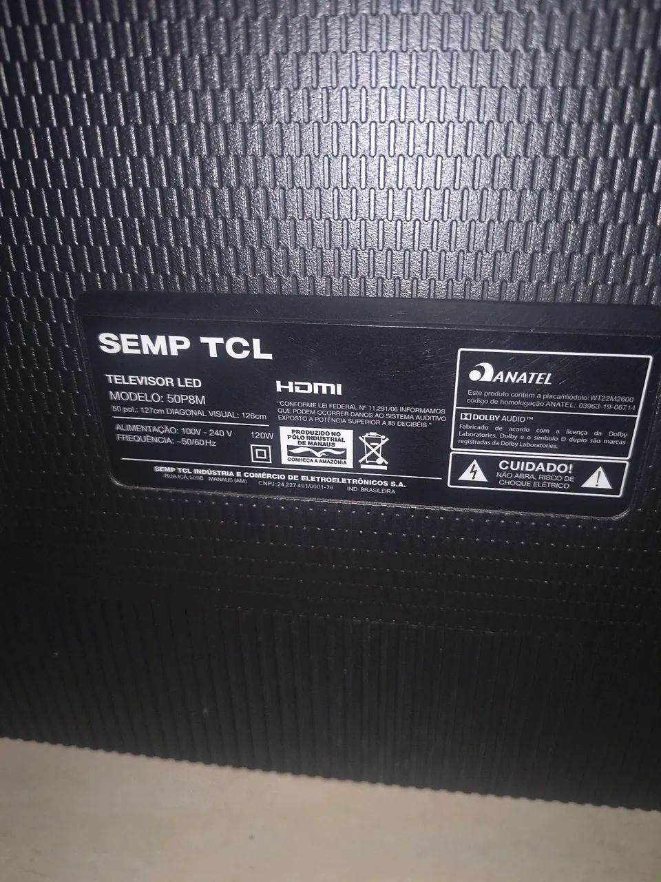 Vendo tv Semp TCL 50 p  - Foto 2