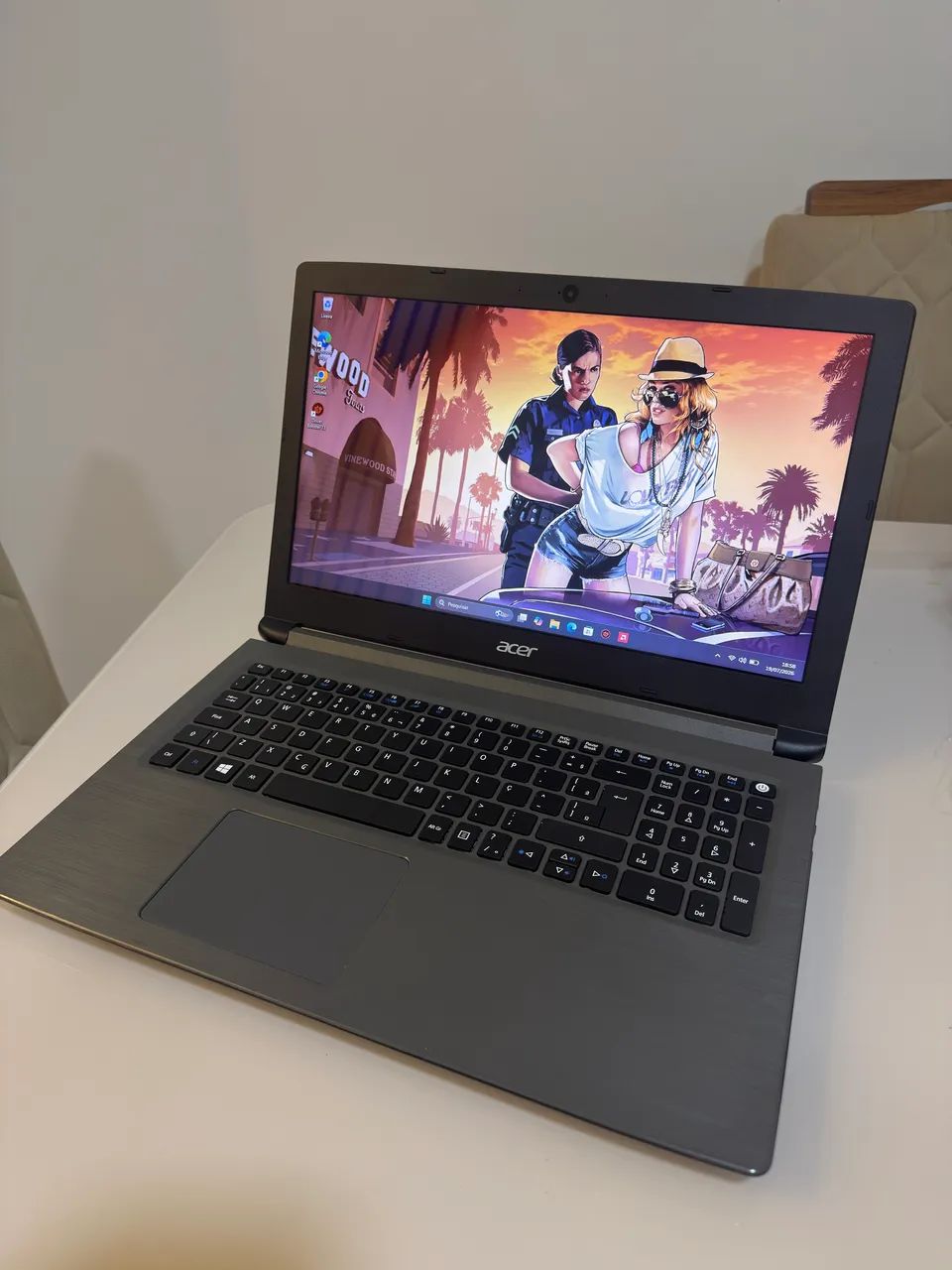Notebook Acer Vendo ou troco passo cartão 