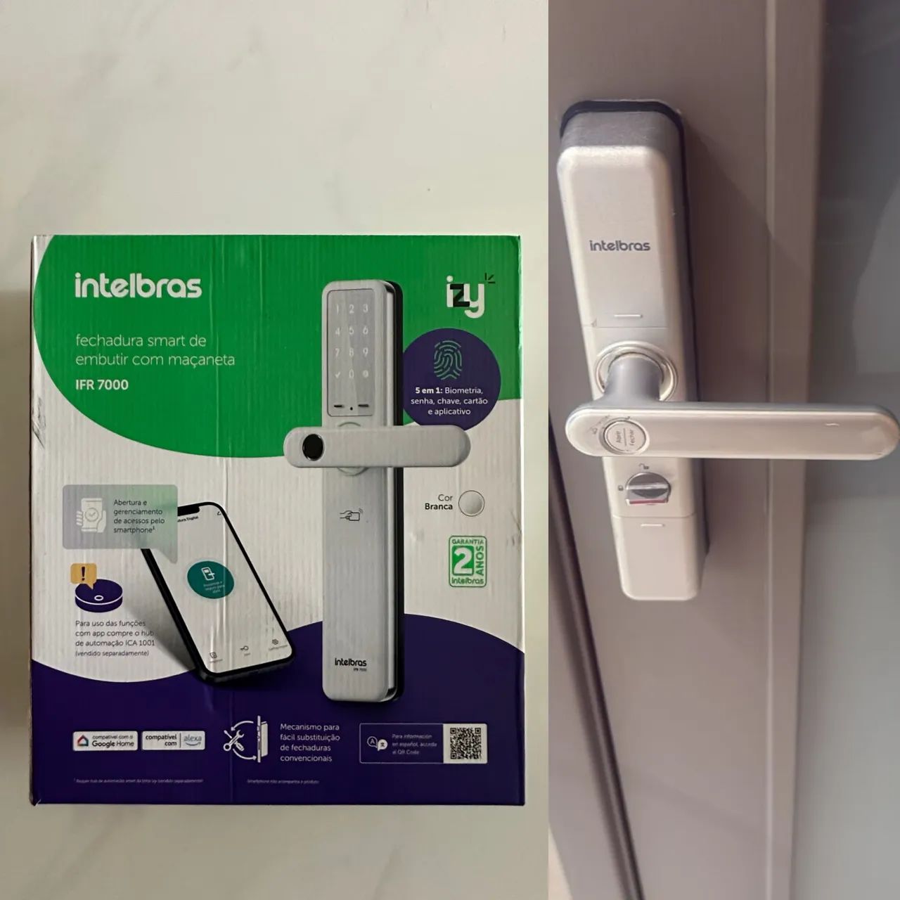 Fechadura eletrônica Intelbras 