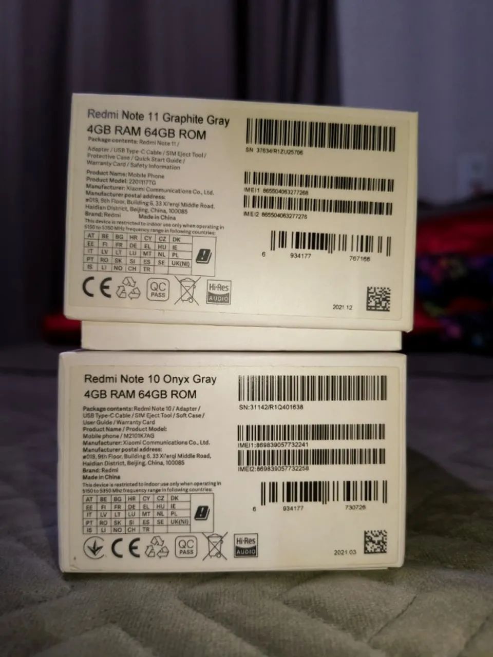 Caixa de celular completa vazia xiaomi redmi note 10 e 11 com capinhas de brinde - Foto 5