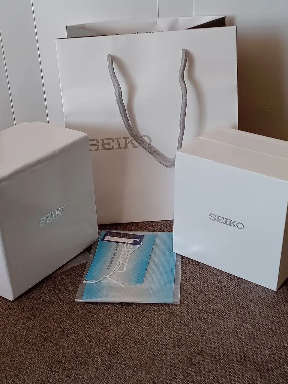Seiko Box～大全集 CAIXA Seiko completa original com etiqueta cartões manual
