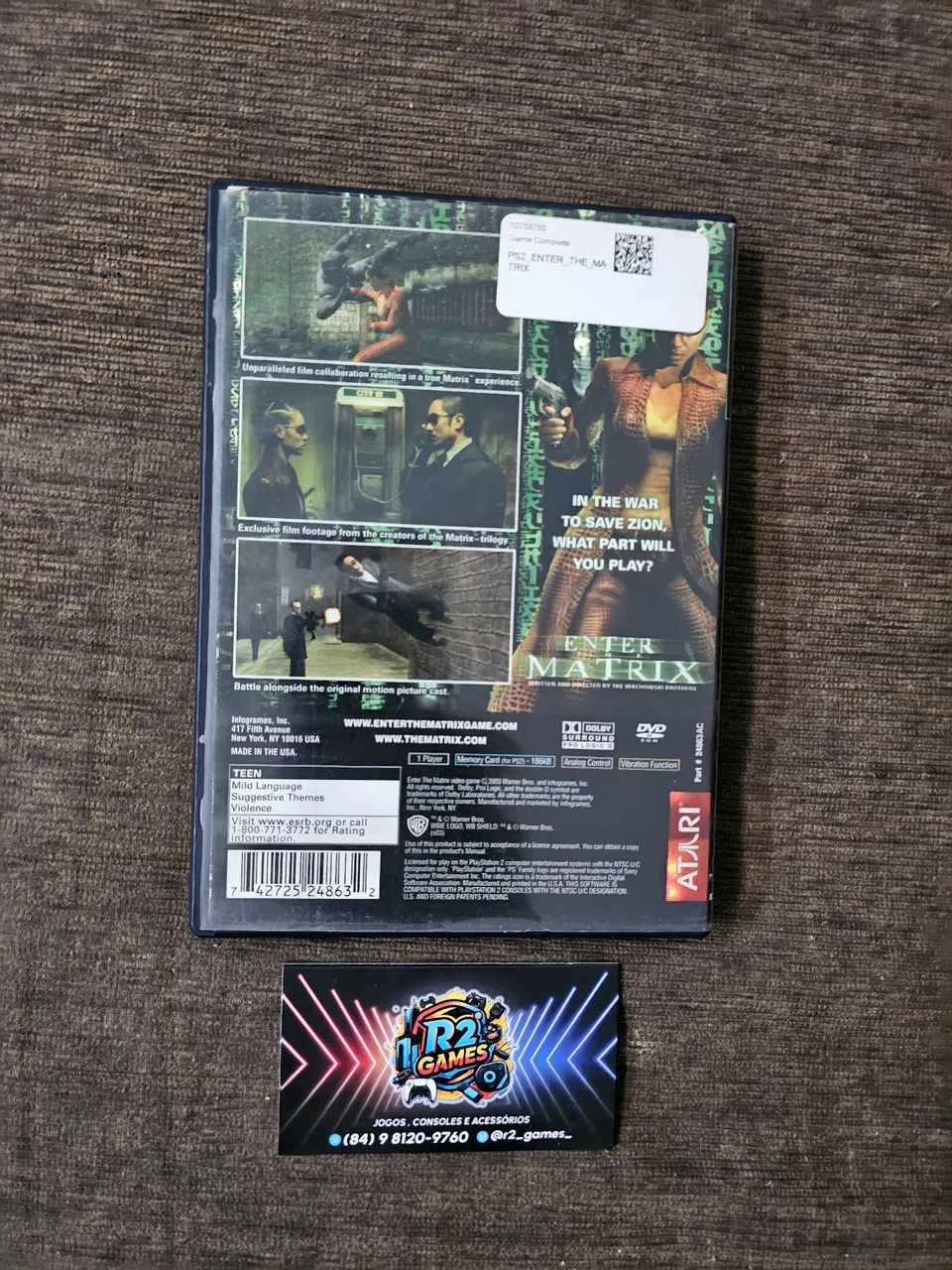ENTER THE MATRIX (PS2) JOGO - Foto 2