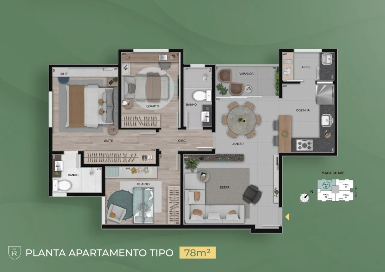 PLANTA 90m²