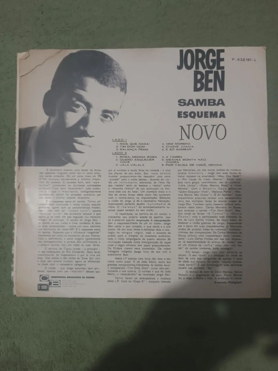 LP Jorge bem /Samba Esquema Novo  - Foto 3