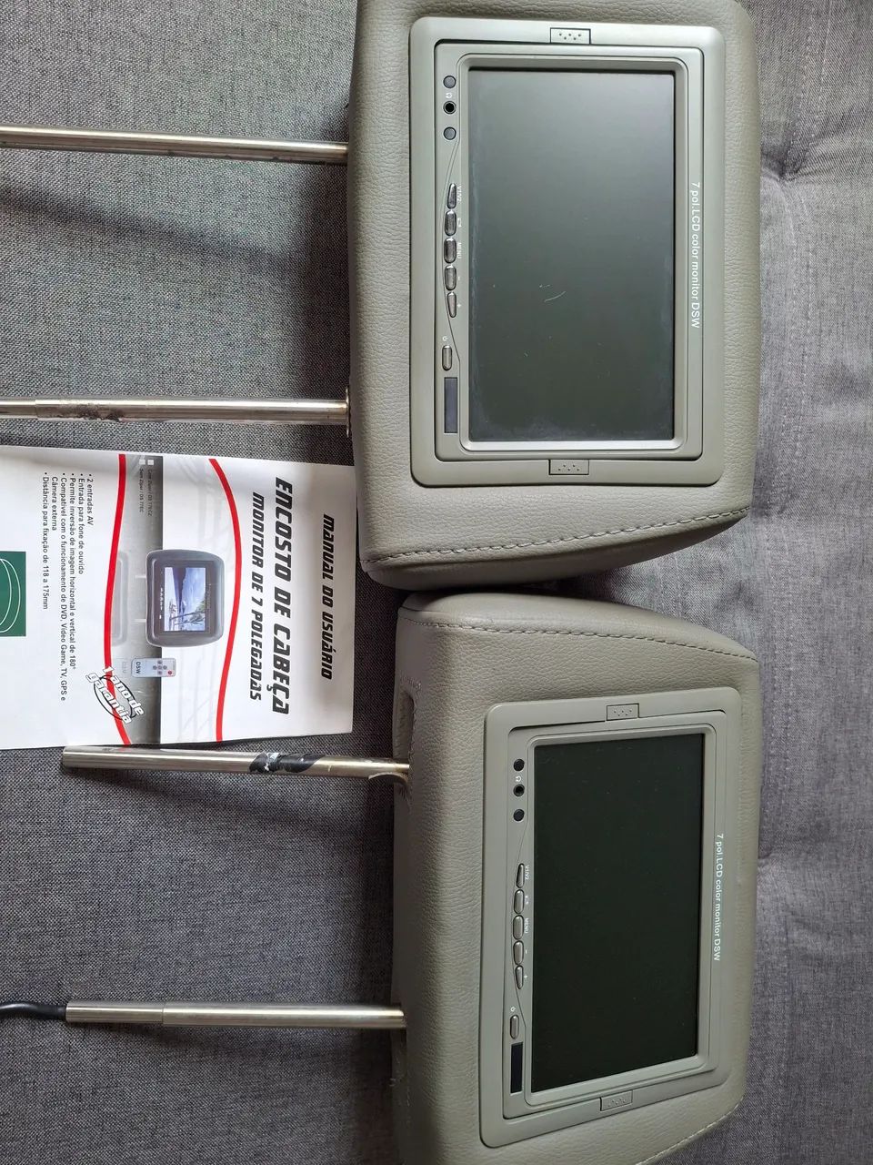 Encostos de Cabeça com Monitores LCD 7 para Honda Civic - Funcionando - Foto 2