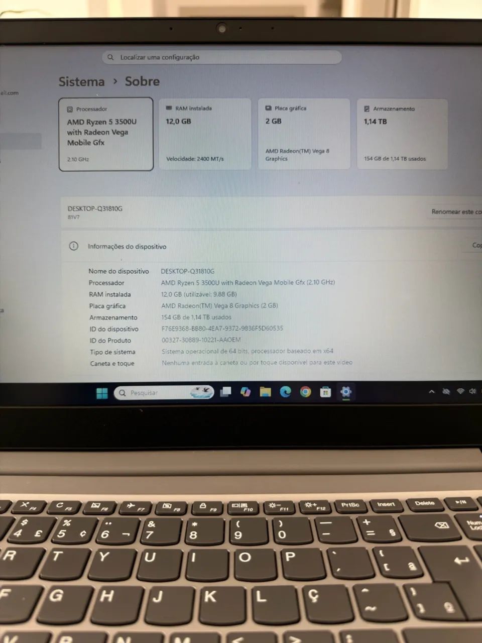 Notebook LENOVO S145 Ryzen 5 - Foto 3