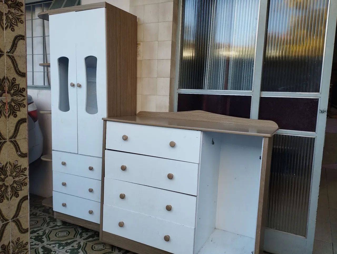 Conjunto de quarto infantil branco 3 peças  - Foto 3