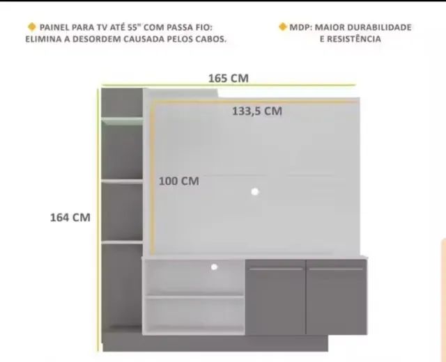 Estante com Painel para TV
