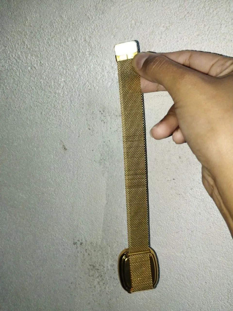 relógio digital de pulso dourado - Foto 5