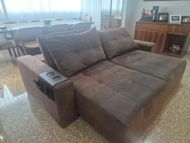 Sofá retrátil 3 lugares