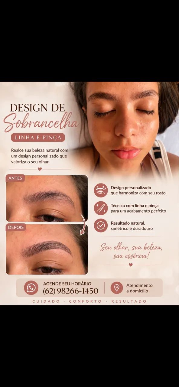 Manicure e pedicure e desing em sombrancelha a domicílio  - Foto 4