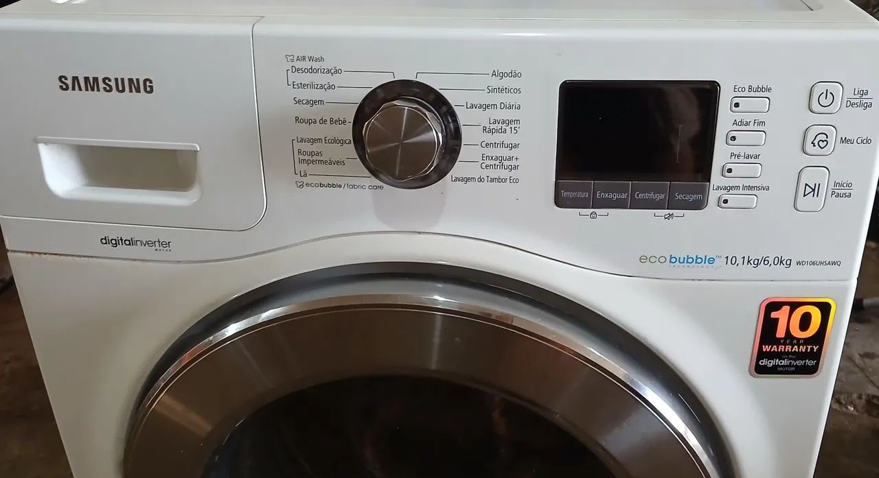 Lava e Seca Samsung 10,1/6,0 kg 127 Volts - Foto 4