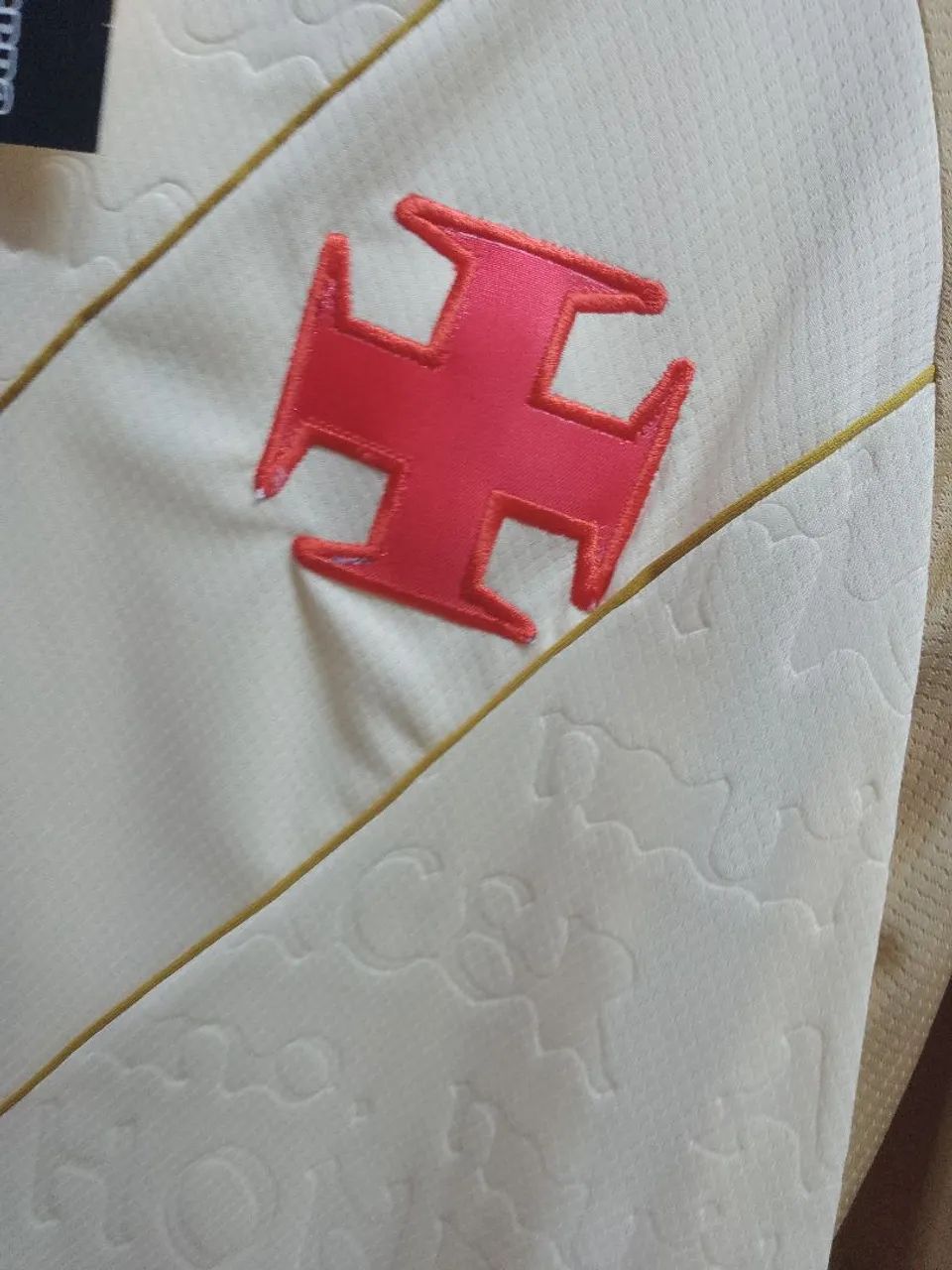 Camiseta Kappa Vasco creme Tam GG - Foto 4
