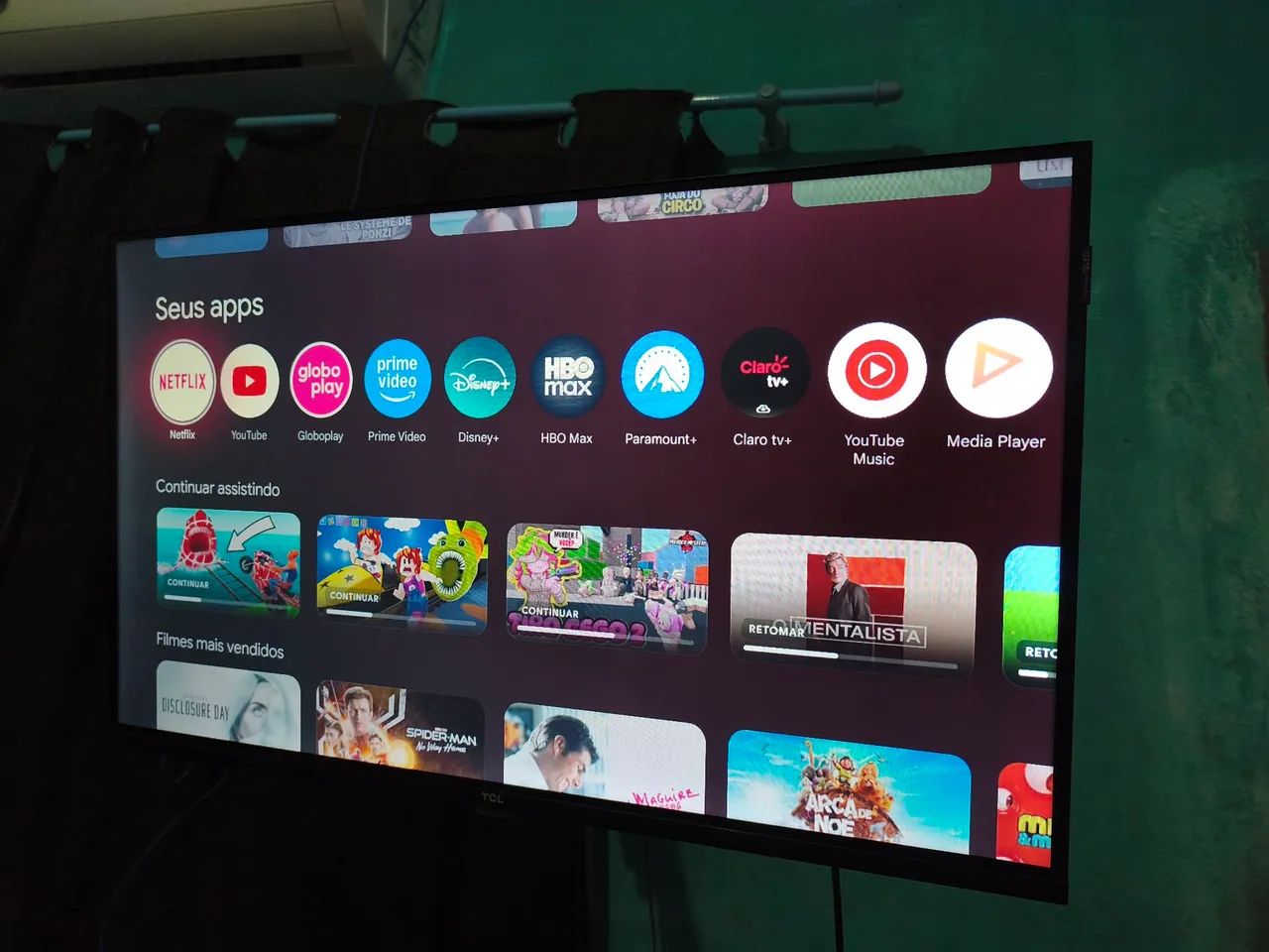 Smart tv TCL Qled 32S5K 32 polegadas novo modelo novinha - Foto 5