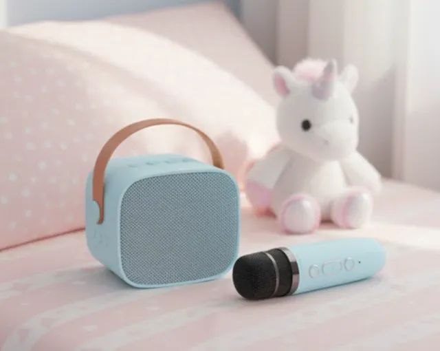 Mini karaokê com Microfone Onex 10w - Foto 2
