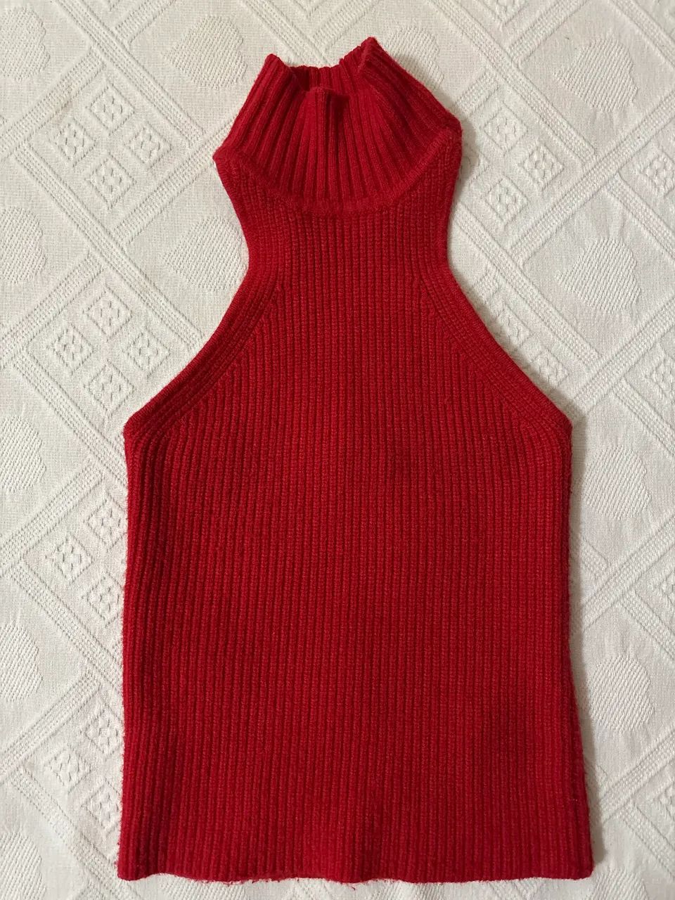 cropped zara vermelho
