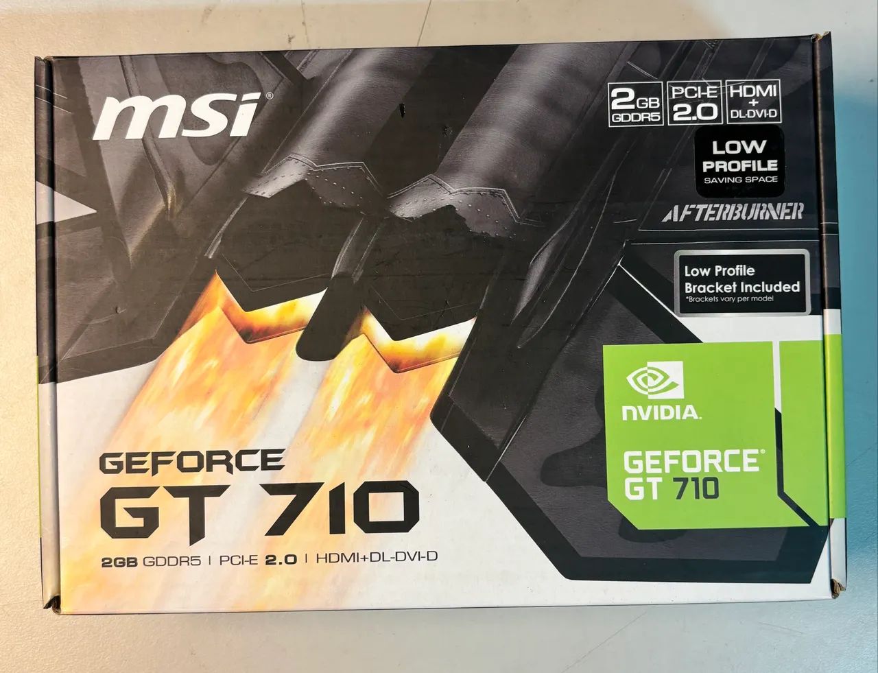 Placa De Vídeo Nvidia Msi Gt 710 2G DDR3, 64 Bits