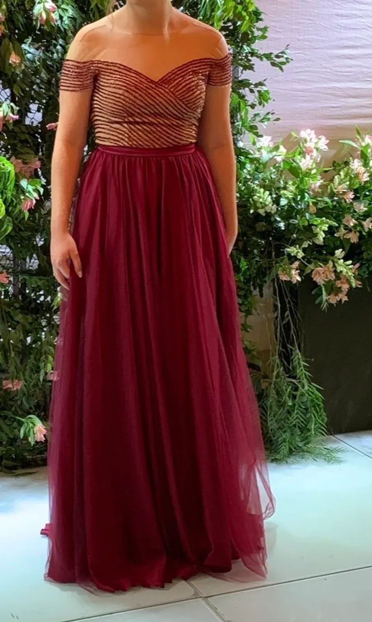 Vendo vestido de formatura BORDO by: Sidcley  - Foto 4
