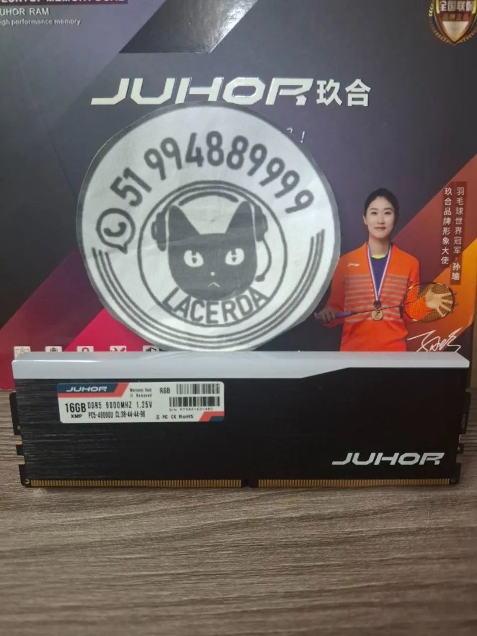 Memória Ram DDR5 Juhor 16gb 6000mhz RGB [NOVA] - Memória RAM