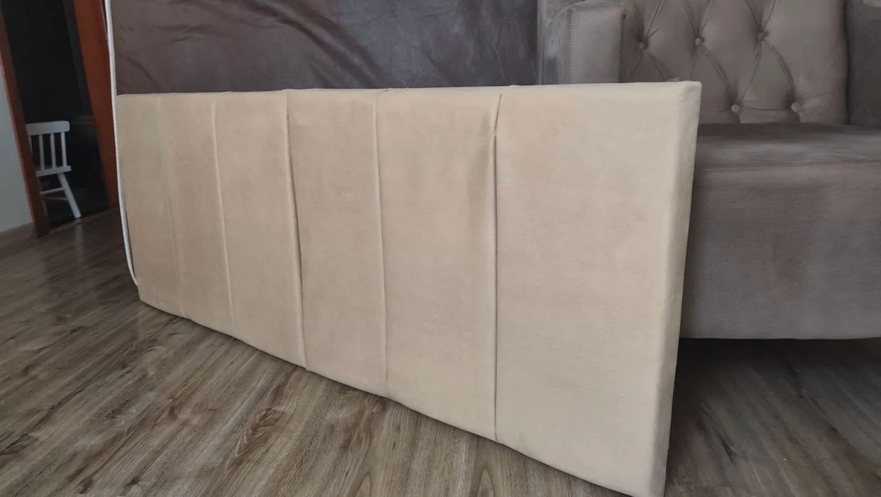 Cabeceira de cama casal estofada  - Foto 3